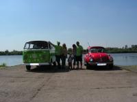 Stokrotki na tle Wisłeki ;)