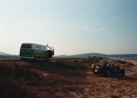 fot.Artek(Canon) - słońce powli chowa się za horyzont...