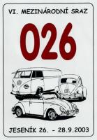 Naklejka NR wjazdowy