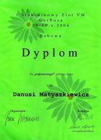 Dyplom - Najstarszy VW zlotu