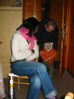 Wejście MIkołojka... troszkę się wstydzimy....