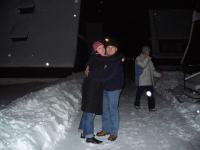 Przytulańce przed domkiem