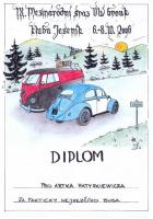 Dyplom Stokrotki "NAJŁADNIESZY BUSIK"