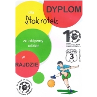 Dyplom za udział w rajdzie