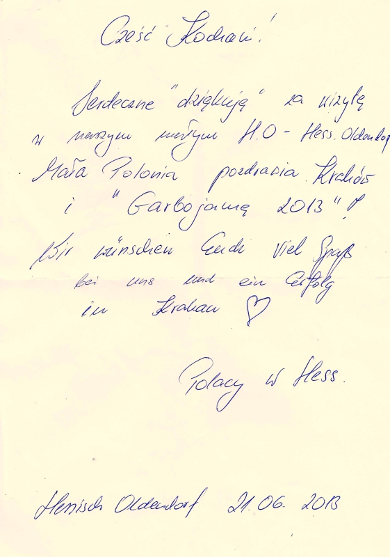 list od Polaków ;-)