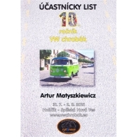 Certyfikat uczestnictwa