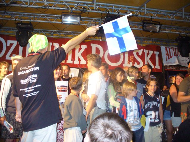 fot.Ewelinka Przygoda - dostaliśmy od Finów flagę