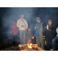 ognisko w lesie ;)